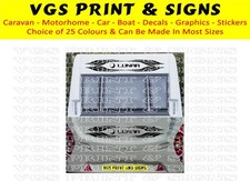 LUNAR CARAVAN/MOTORHOME LARGE 2 PIECE KIT DECALS STICKER CHOICE OF COLOUR #013