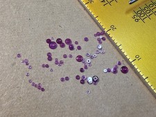 Lot Of 72 Mixed Pocket Watch Or Wristwatch Unset Hole Jewels Parts Spares