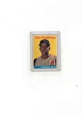 1958 Topps Baseball #104 Jim Pendleton EX MINT Pittsburgh Pirates