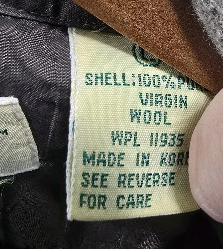 Vintage Wool Shirt Mens Large Brown Gray Button Up Plaid Shacket Buffalo - Image 4 of 4