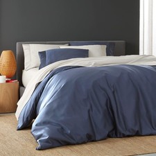 DOZ Duvet Cover Set, 100 Viscose derived from King/Cal King, Sapphire