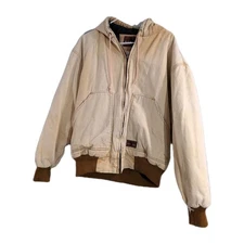 Rare Black Duck WALLS  Jacket Mens XL Quilt Lined Duck Canvas Coat Vintage Dad