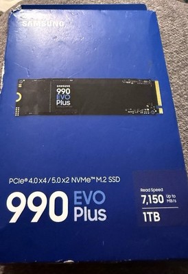 Samsung 990 EVO Plus SSD 1TB, PCIe Gen 4x4, Gen 5x2 M.2 2280 (MZ-V95S1TOB/AM)