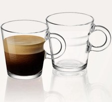 Nespresso View Glass Espresso Cups Set of 2 Made In France. NEW