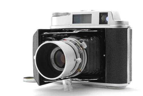 ⏯[MINT+++ w/ Hood] Konica Pearl IV Rangefinder Film Camera Hexar 75mm From JAPAN