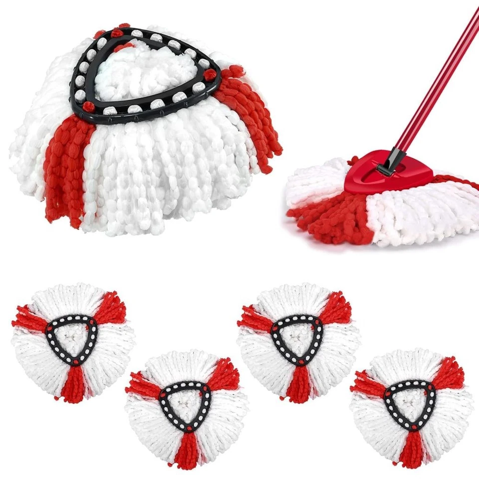 10 Wischbezug für Vileda Turbo Wischmop 360 Easy Wring Clean Moppkopf Ersatzkopf - Bild 2 von 4