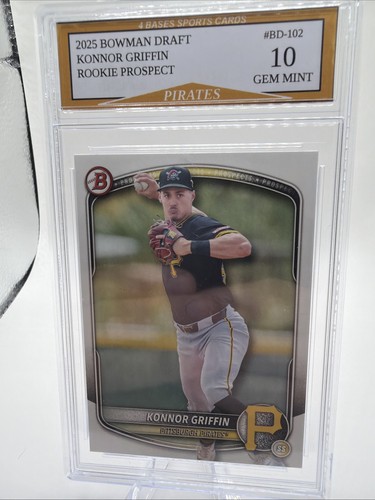 Konnor Griffin [Yellow Refractor] #BDC-102 2025 Bowman Draft Chrome card