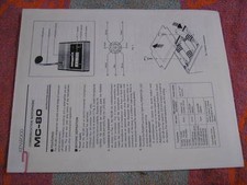 Kenwood MC-80 operating manual  for ham radio, copy  			