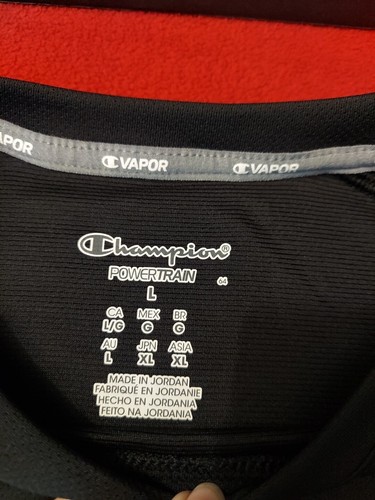 Champion Vapor Power Train Muscle Shirt Men's Large Black NEW - Picture 3 of 11