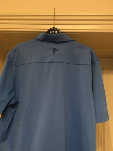 ASHWORTH:MID BLUE SHORT SLEEVE POLO/GOLF SHIRT- LARGE - Picture 4 of 10