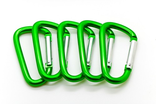 20 Pack of 3" Carabiner Spring Belt Clip Lot Snap Key Chain 75mm Aluminum color - Picture 40 of 50