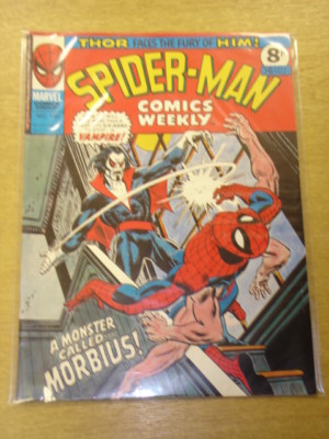 SPIDERMAN BRITISH WEEKLY #140 MORBIUS 1975 OCT 18 MARVEL