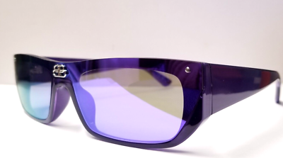 BALENCIAGA Sunglasses BB0080S 005 Violet Rectangle Sunglasses | eBay