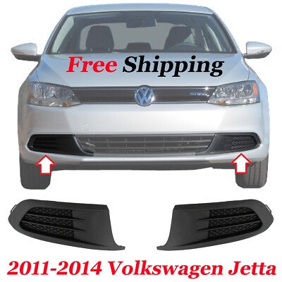 For 2011-2014 Volkswagen Jetta Front New Fog Light Hole Cover Left & Right Side