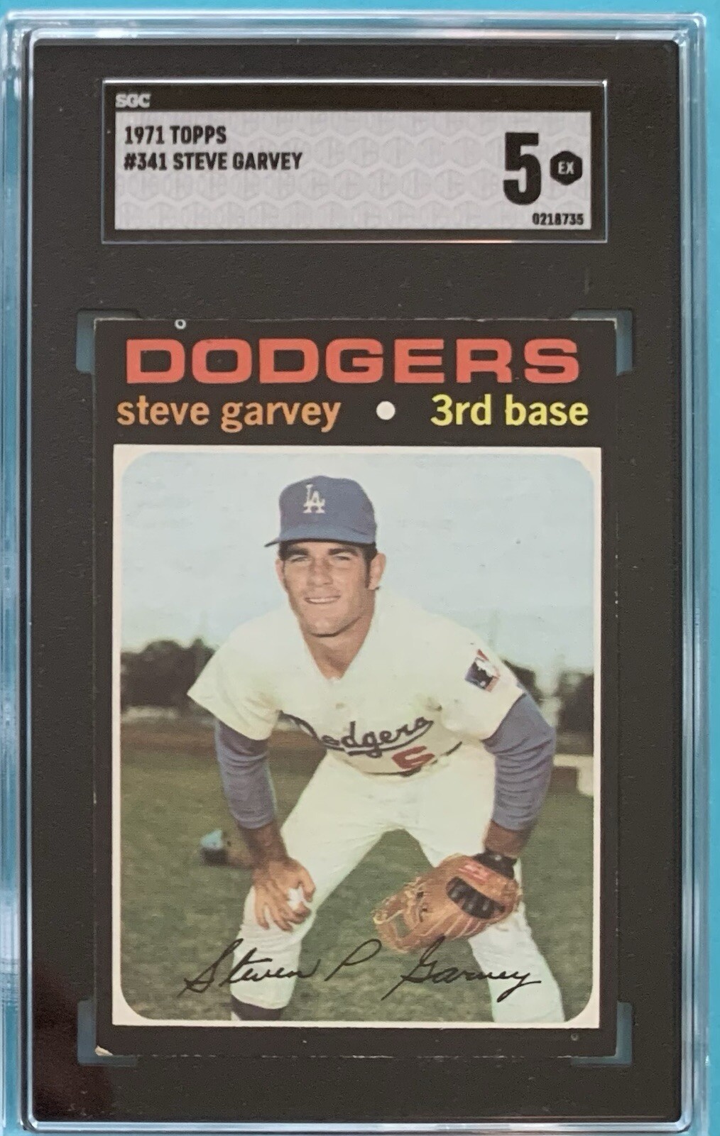 1971 Topps #341 Steve Garvey SGC 5 EX Rookie Card RC Dodgers