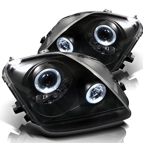 Fit Honda 97-01 Prelude Black Dual Halo Projector Headlights Base Type-SH VTEC - 第 1/1 張圖片