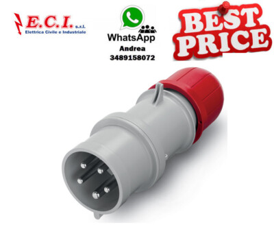 Scame 213.1637 Industrial Plug Cee 16A 3P+N+T 6H 346-415V 50Hz 60Hz
