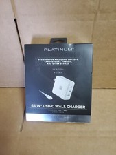 Platinum - 65W USB-C Wall Charger with USB-C Cable PT-PAC65C2U/ X4