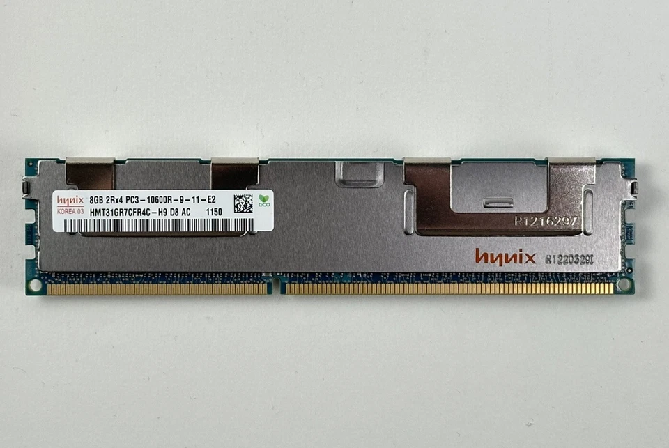 32GB Lot of 4x 8GB 2Rx4 PC3-10600R 1333MHz RDIMM RAM ECC Memory Server Hynix - Image 2 of 4