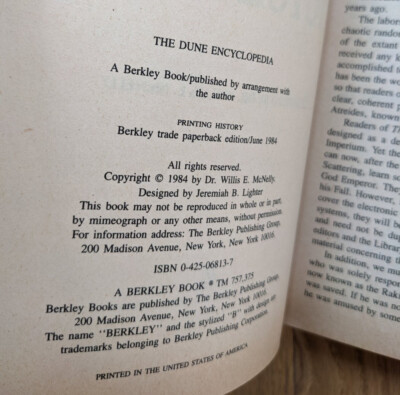 The Dune Encyclopedia - Frank Herbert Dr. Willis E. McNelly 1st