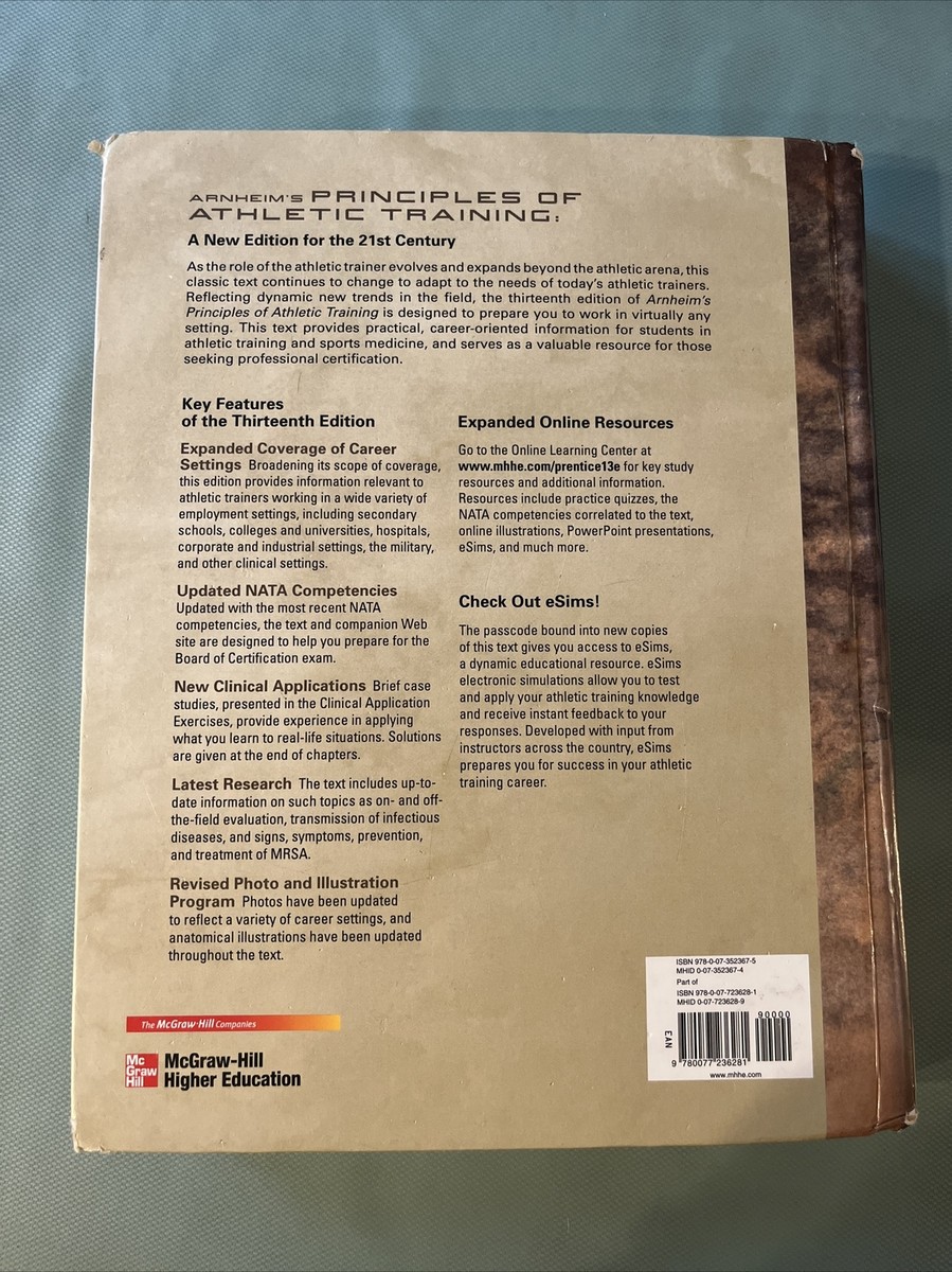 Arnheim's Principles of Athletic Training A Competency-Based Approach 