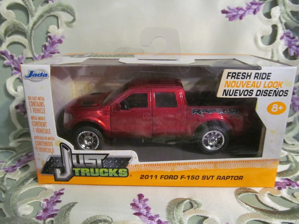 NIB Jada Just Trucks 2011 Ford F-150 SVT Raptor Red 24702 - Image 2 of 4