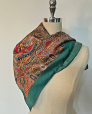 Tie Rack-Art of the Scarf - Tapestry Pattern Large Scarf/Wrap-Rich Jewel Shades