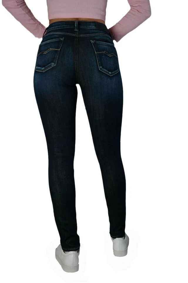 Replay Hyperflex+ Jeans Damen Skinny High Waist New Luz / Denim-Dunkelblau - Bild 3 von 4