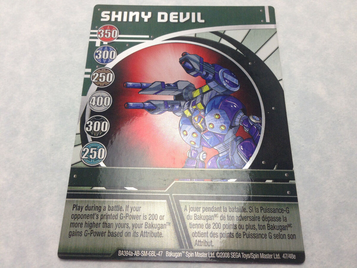 Bakugan SHINY DEVIL Green Ability Card Battle Brawlers 47/48e