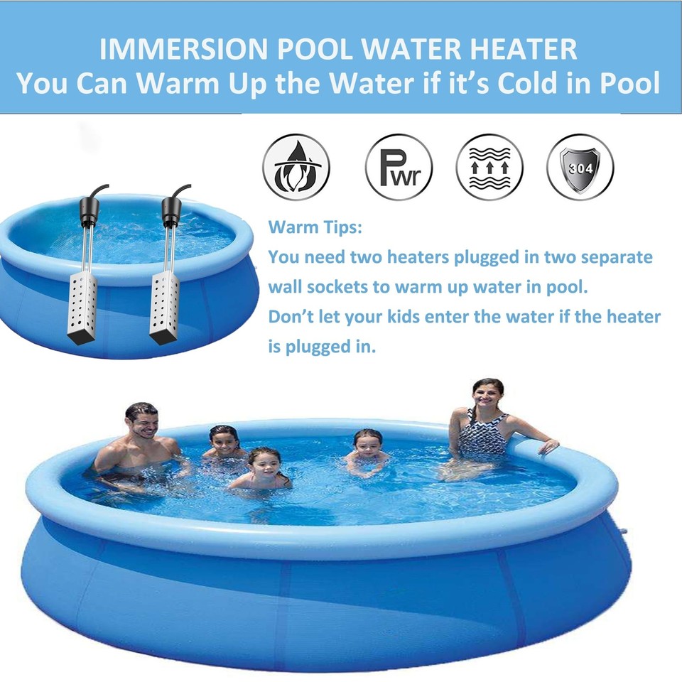 Immersion Water Heater for Bathtub, 5 Gallon Bucket Water Heater