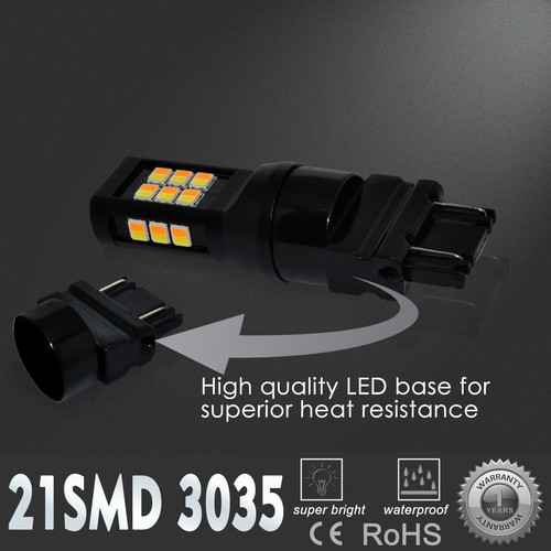 3757 Two Bi-Color LED Daytime Running Light Bulb|Parking|Side Marker|Turn Signal - 第 10/10 張圖片