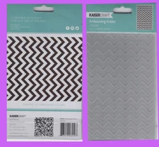 KAISER CRAFT EMBOSSING FOLDER  CHEVRON - 4 x 6 FOLDER