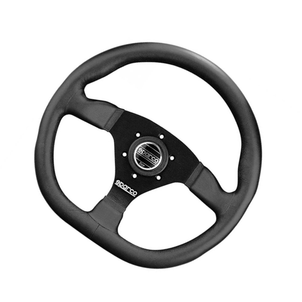 Sparco 3-Spoke Monza L550 Series Street Racing Black Suede