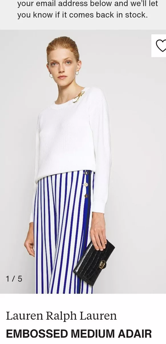 Navy silver top clutch bag