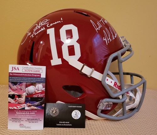 NICK SABAN \u0026 JALEN HURTS AUTO SIGNED 