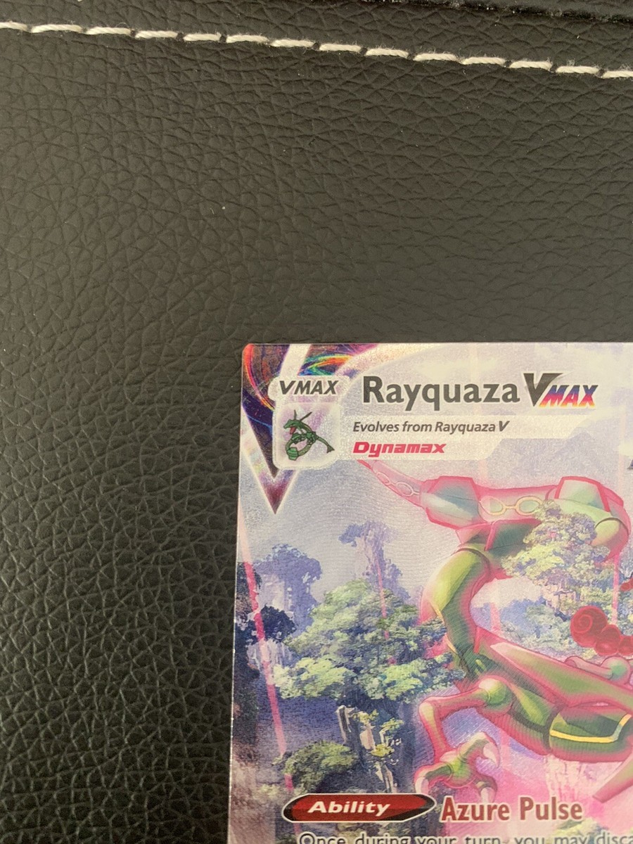 ☆meltakaです☆ Pokemon Rayquaza Vmax Alternate Alt Art Miscut Error *Fresh