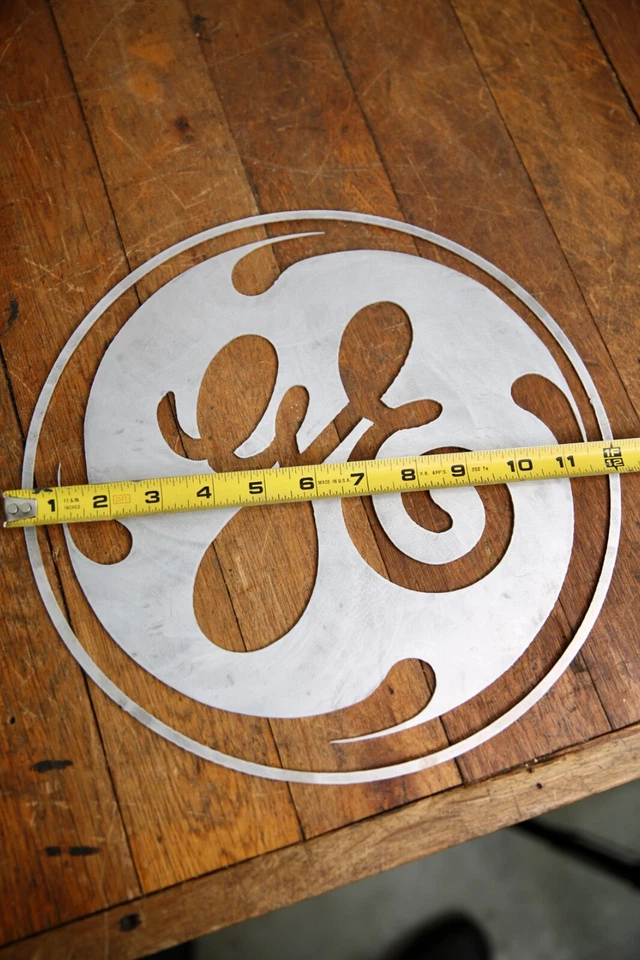 Antiguo Letrero General Electric Ventilador Motor Plantilla Industrial GE Logo Antiguo Foto 4 de 4