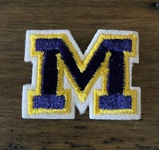 2 NCAA U of Michigan Wolverines embroidered Iron on Patch