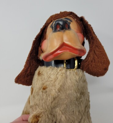 Vintage My Toy Co Dog Rubber Face Plush Stuffed Animal Puppy