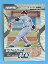 2020 Panini Prizm Casey Mize Warming in the Pen #WIP-10 Detroit Tigers RC