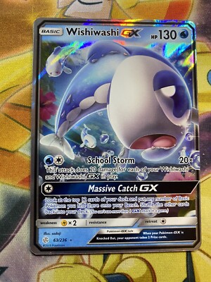 Wishiwashi GX 63/236 - Cosmic Eclipse - Ultra Rare Holo Wishiwashi GX 63/236 - Cosmic Eclipse - Ultra Rare Holo