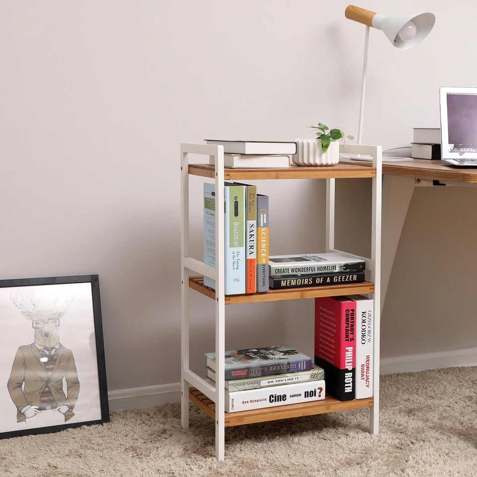 Standregal Badregal Bambus Schuhregal Balkonregal Küchenregal Handtuchregal - Bild 3 von 4