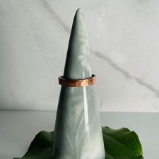 Raw Copper Ring Size 6.75 Band Jewelry Minimal Hammered Metal Handcrafted USA