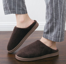 Lovers Winter Slippers PVC Bottom Cotton Warm Non-slip Soft Bottom