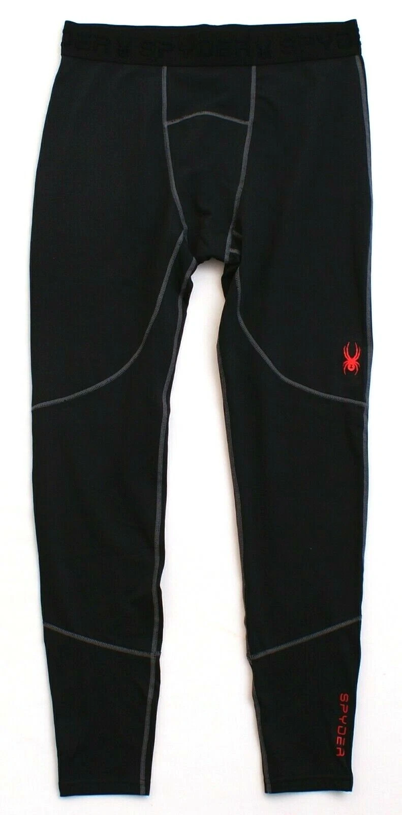 Spyder Active ProWeb Black Stretch Baselayer Pants Tights Men's NWT