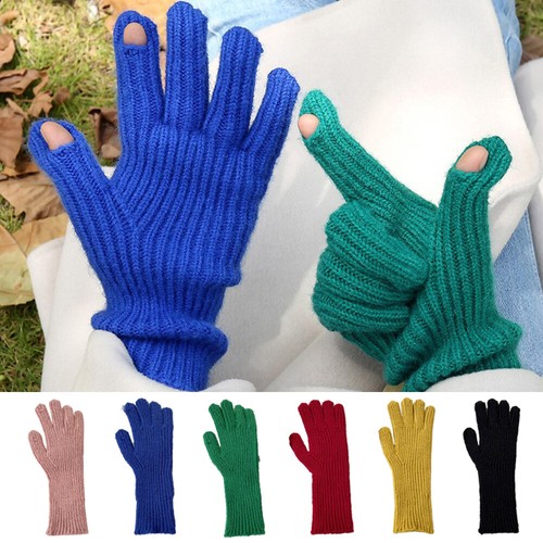 Gants d'hiver à doigts complets - Gants de sport d'extérieur coupe-vent