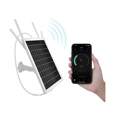 LASTCOW15W Solar Powered 4G LTE Modem Router, Outdoor WiFi Extender Signal Bo...