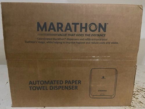 Dispensador automático de toallas de papel Marathon, negro, hasta 700' de toallas de papel - Imagen 3 de 7