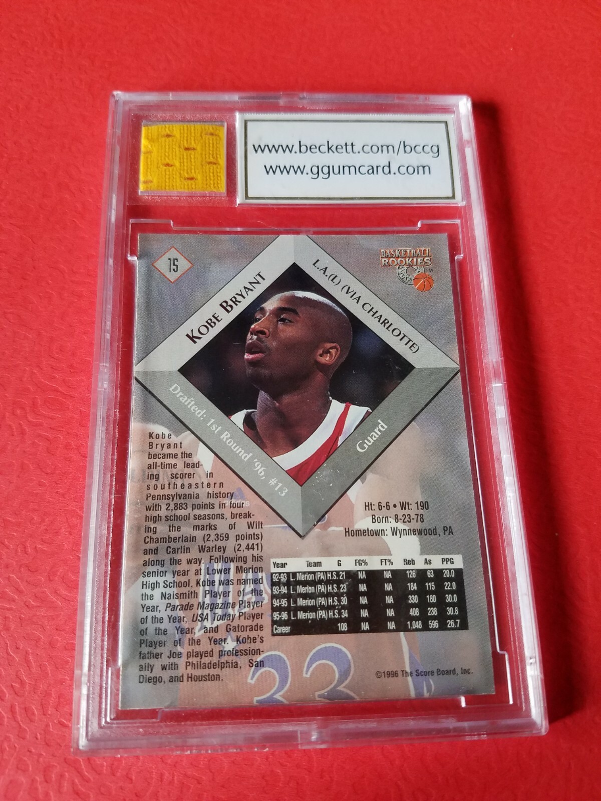  Liberty America 1996 Topps Kobe Bryant Rookie 
