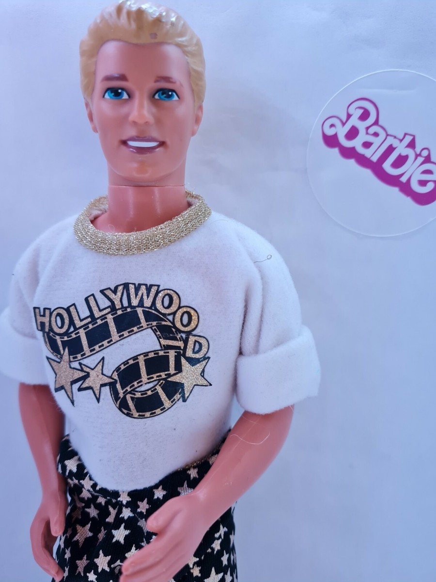 BARBIE MATTEL KEN HOLLYWOOD AIR BIONDO CON OUTFIT BAMBOLA DOLL